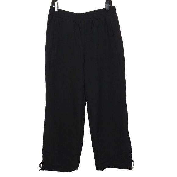 OGL Black Waterproof Fleece Lined Toggle Ankle Pull On Snow Pants Size Large - Picture 9 of 16